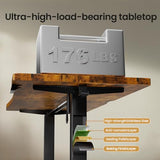 63 x 28 Inch Electric Standing Desk, Sit to Stand Up, Work Home Office Computer Table for Study, Walking Pad