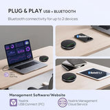 Yealink SP92 USB Speakerphone Bluetooth Conference Speakers and Microphone Teams Certified Full-Duplex Noise Reduction 360°
