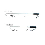 BE-TOOL Fishing Gaff Hook Telescopic Stainless Steel Fishing Hand Gaff with Soft EVA Handle Wrist Strap for Ice Freshwater Saltwater Fishing (Middle)