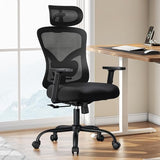 Marsail Ergonomic Office Chair Ergonomic Gaming Chair with Lumbar Support, 2D Headrest, Adjustable Armrests, Contoured Seat Cushion