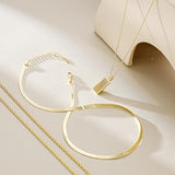 YOIHUR Gold Necklaces for Women, 14K Gold Plated Dainty Stackable Stack Choke Necklaces, Trendy Layering Pendant Necklace Set Jewelry for Women Gifts