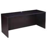 Boss Office Products Executive U-Shape Desk, 66 in x 96 in, Mocha Finish, Thermal Fused Melamine, 2 File Storage Pedestals, Lockable Drawers, Scratch Resistant Workstation for Home or Office Use