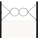 Zexlorith 5-Panel Room Divider, Foldable Fabric Partition Screen, White