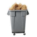 Rubbermaid Commercial LLDPE Square Brute 40-Gallon Trash Can without Lid, Gray