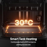 ELEGOO Saturn 4 Ultra 16K Resin 3D Printer with 10" 16K Mono LCD and Flip-up Lid, Smart Tank Heating at 30 °C, 150mm/h High Speed