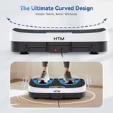 HTM Vibration Plate Exercise Machine - 330lbs Weight Capacity, 120 Speed Levels, Full Body Workout Shake Board