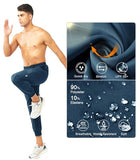 NORTHYARD Men's Athletic Running Pants Lightweight Quick-Dry Joggers Gym Seablue S