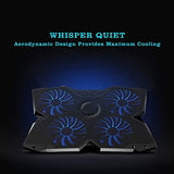 Laptop Cooler Laptop Cooling Pad Notebook Gaming Cooler Stand with Four Fan and 2 Port for 14-17inch Laptop