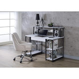 47" Home Office Desk with 8 Compartments, Computer Study Desk for Home