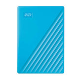 Portable External Hard Drive, Blue, backup software with defense against ransomware, and password protection
