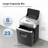 BONSEN 150-Sheet Autofeed Paper Shredder Heavy Duty, 60 Mins Micro-Cut Shredder for Office