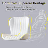 Dining Chairs Set of 4,White Leather Dining Chair Upholstered