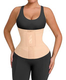 FeelinGirl Womens' Waist Trainer Tummy Control Waist Cincher Trimmer Belt with Hooks Steel Bones Slim Body Shaper Skin
