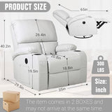 LAFWELL Rocking Recliner Chair, Massage Rocker Recliner Chair with Vibration Massage and Heat