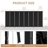 C-Hopetree 8 Panels Room Divider, 6 Ft Tall Indoor Folding Privacy Screen, Portable Partition Separator