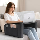 Lap Desk for Adults with Arm Rests,Ergonomic Laptop Pillow Stand for Bed