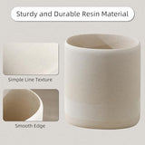 Haocoott Bathroom Trash Can, 1.6 Gallon Small Trash Can Cabinet, Simple Stone