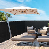 6' x 50' Black Privacy Screen Fence Heavy Duty Fencing Mesh Shade Net Cover for Outdoor Panel