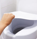 PEPE Mobility Raised Toilet Seat with Lid for Elderly 4" High, Fits Round and Elongated up to 15" Wide, Commode Seat with Sturdy Brackets, Medical Aid