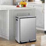 Elevon Kitchen Trash Can with Lid, 2 x 8 Gallon Garbage Can