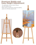 Painting Easel for Adults, Adjustable Heavy-Duty Wooden Art Easel for Painting