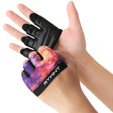 RYMNT Minimal Workout Gloves, Micro Weight Lifting Gloves Grip Pads with Full Palm Protection & Extra Grip, GalaxyPL-Small