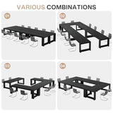 Tribesigns 7 ft Conference Table for 6 to 8 People, Modern Rectangle Meeting Room Desk for Boardroom