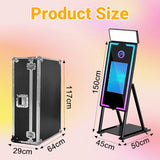 Magic Mirror Photo Booth 40" with Printer,22'' Interactive Touch Screen