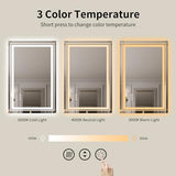 WTTY 60" x 30" LED Bathroom Mirror with Light | Anti-Fog