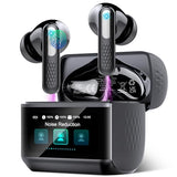 Wireless Earbuds with Touch Screen, Bluetooth 5.4 Headphones, ANC/ENC Noise Cancelling