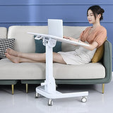 EWRCVBVCA Height Adjustable Laptop Stand on Wheels for Sofa Bed Mobile Computer Portable Tiltable