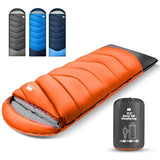 TANSTRIDER Sleeping Bags for Adults Teens, 4 Season Camping Sleeping Bag Waterproof,Machine Washable Backpacking Gear for Cool Weather,Outdoor Tent Hiking Hunting,with Compression Sack,86.6x31.5,4lb