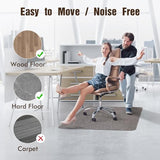 Blvornl Office Chair Mat for Hardwood Floor, 36" x 48" Desk Computer Chair Mat for Hard Wood and Tile Floor, Large Anti-Slip
