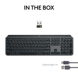 Logitech MX Keys S Wireless Keyboard, Low Profile, Fluid Precise Quiet Typing, Programmable Keys, Backlighting