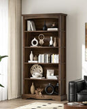 65 Inch Tall Bookshelf with Storage, Floor Standing Modern Style Display Bookcase for Living Room, Office