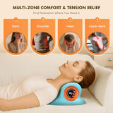 HarrFlow Neck Massager 2026 New Upgrade 3 in 1 Portable Massager with Heat &Comfortable Stretching–Adjustable Intensity for Neck & Shoulder Relaxation at Home,Office,Travel
