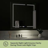 ExBrite 36" x 36" Lighted Medicine Cabinet with Mirror