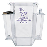 Kingdom KLL3P Personalized 3-Piece Large Acrylic Lectern