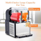 Commercial Slushy Machine, 4Lx2 Double Tank Margarita Machine