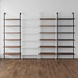 Nathan James Theo 6-Shelf Tall Bookcase, Wall Mount Bookshelf