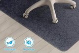 Office Chair Mat for Hardwood Floors - 55"x35" Anti-Slip Large Computer Gaming Chair Mat - Dark Grey