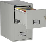 PHOENIX SAFE Vertical Fireproof File Cabinet 25" Letter 2-Drawer