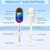 Aookely Mirror Photo Booth Machine with Instant DSLR Camera and Printer