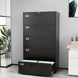 Metal Steel Filling Cabinets for Home Office - Lockable Storage Cabinet for Hanging Files Letter