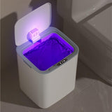 BXFIRS The ABS Smart Trash Can Automatically Opens The Lid for Home Use in The Living Room Kitchen Bedroom Garbage Bin