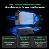 Creality 3D Printer Air Purifier, High-Dense Activated Carbon, 360°All-Round Purification, Long Filter Lifespan