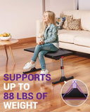 Computer Tray Laptop Stand with Book Stand,Wrist Rest, Storage Drawer Foldable Lap Desk for Adults Kids Writing Work Study Couch
