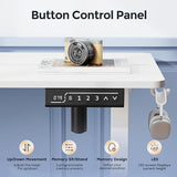 Small Standing Desk, 35" ×20" Electric White Standing Desk
