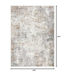 UERMEI 12x18 Area Rug Living Room Rugs Extra Large Brown Grey Carpet