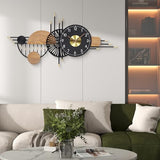 39x19 Inches Modern Large Wall Clocks for Living Room Decor, Silent Non-Ticking Battery Operated Decorative Analog Clock for Bedroom, Office, Kitchen, Entryway - Ideal Gift for Home Decor Lovers